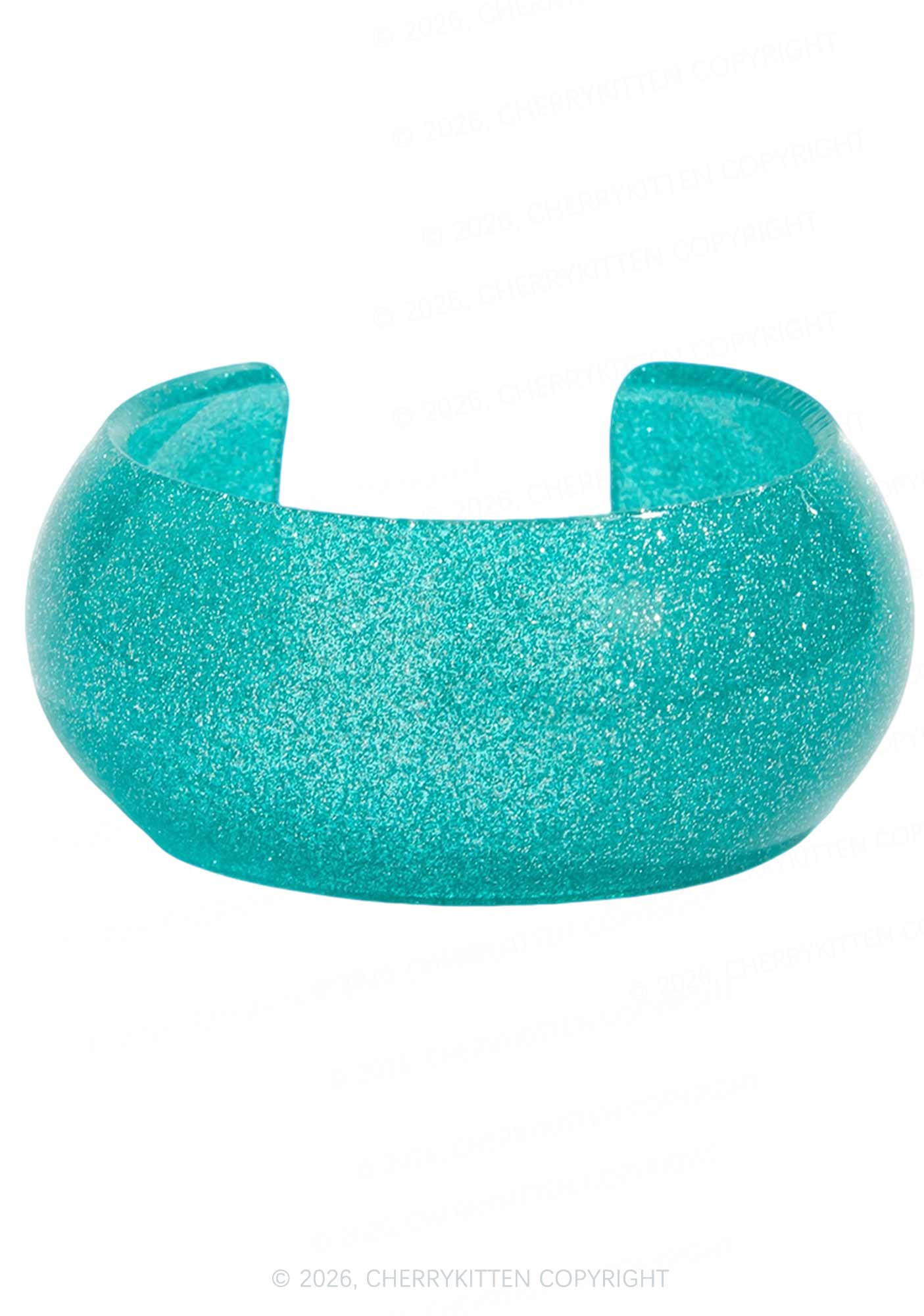 Glitter Candy Color Y2K Open Bangle Cherrykitten