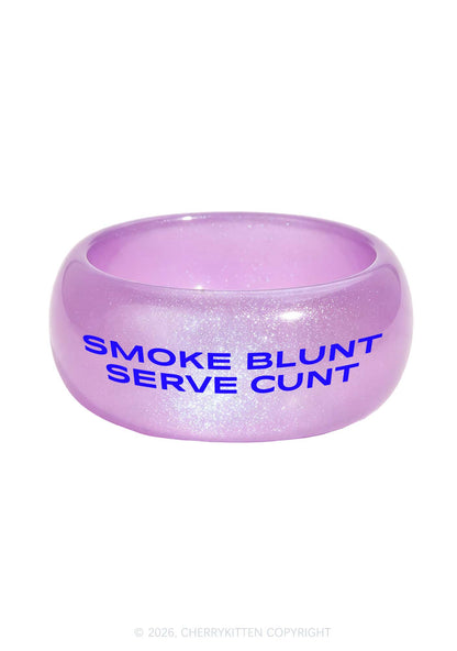 Smoke Blunt Y2K Cuff Bangle Cherrykitten