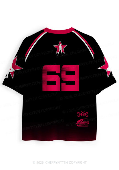 Black Mean Lesbian Pride Y2K Sport Jersey Shirts Cherrykitten