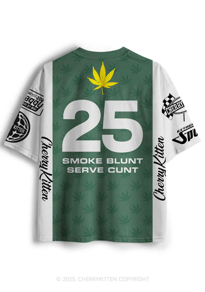 Custom Green Racing Smoke Blunt Y2K Sport Jersey Shirts Cherrykitten