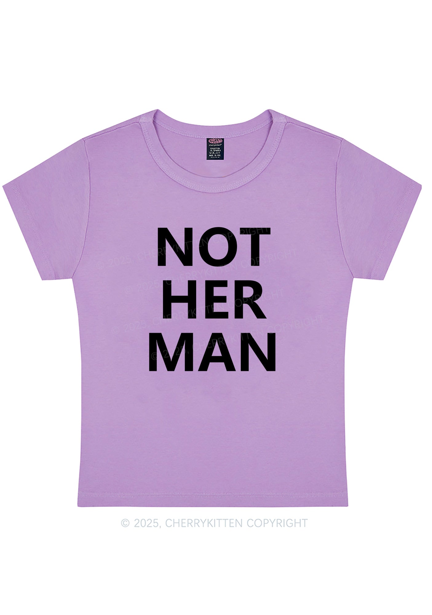 Not Her Man Y2K Baby Tee Cherrykitten