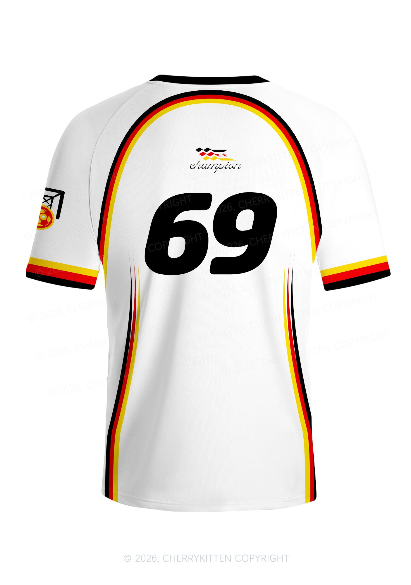 White Custom Text Y2K Football Jersey Shirts Cherrykitten