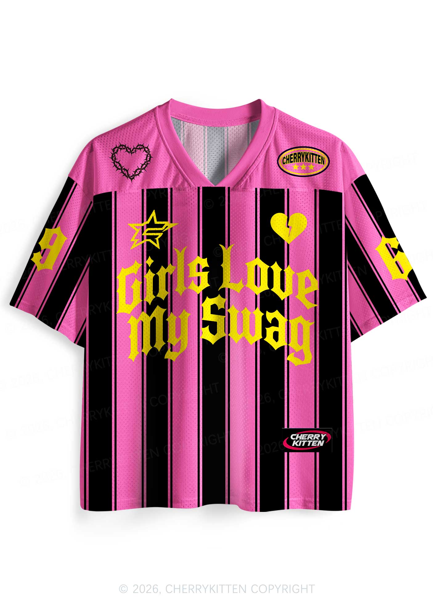 Girls Love My Swag Pride Y2K Sport Jersey Shirts Cherrykitten