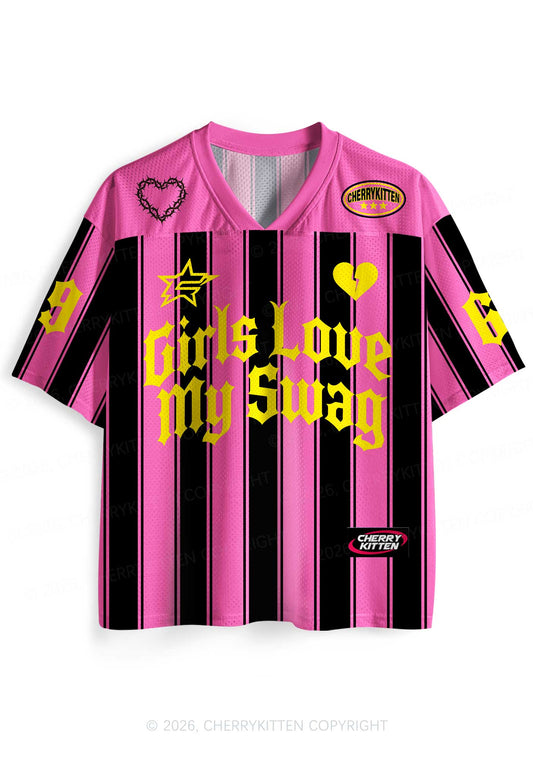 Girls Love My Swag Pride Y2K Sport Jersey Shirts Cherrykitten