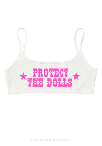 Protect The Dolls Y2K Super Crop Cami Cherrykitten