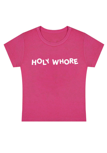Curvy Holy Hore Baby Tee