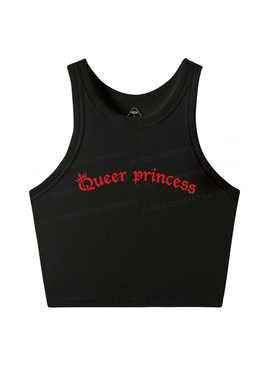 Gothic Queer Princess Pride Y2K Crop Tank Top Cherrykitten
