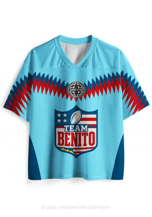 Blue Team Bunny Y2K Sport Jersey Shirts Cherrykitten