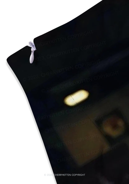 Hockey Duo HR Y2K Print Mini Skirt Cherrykitten