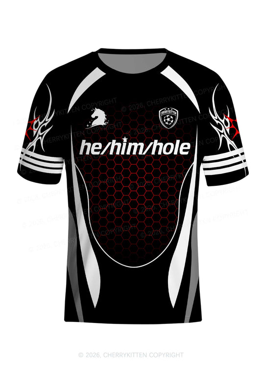 Black He Him Hole Pride Y2K Football Jersey Shirts Cherrykitten
