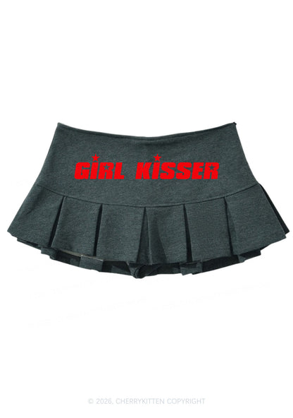 Girl Kisser Pride Y2K Mini Pleated Skirts Cherrykitten