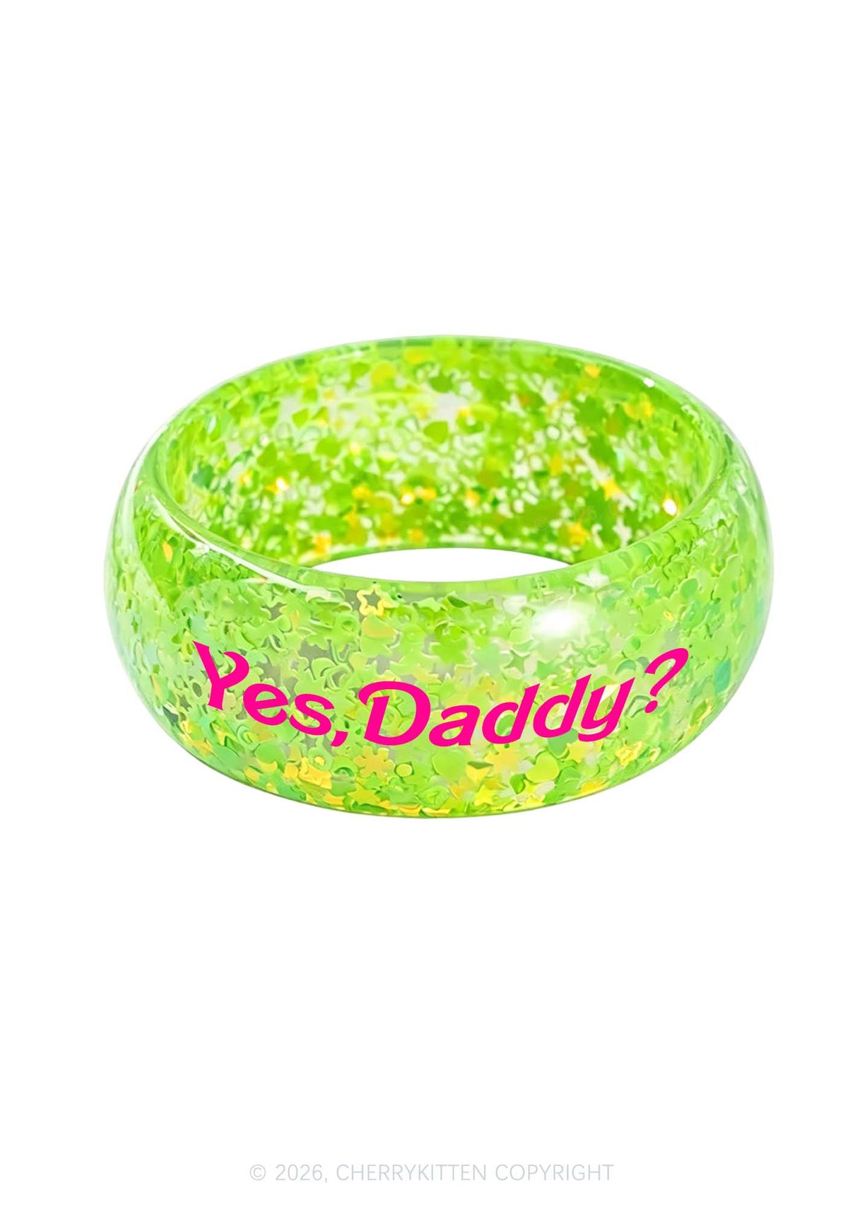 Yes Daddy Y2K Cuff Bangle Cherrykitten