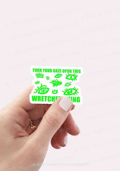 Turn Your Gaze Upon This 1Pc Y2K Sticker Cherrykitten