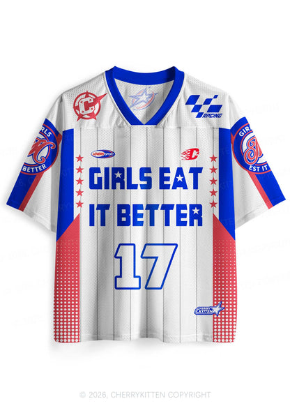 Girls Eat It Better Pride Y2K Sport Jersey Shirts Cherrykitten