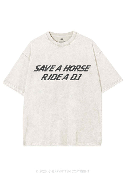Ride A DJ Y2K Shirts Washed Tee Cherrykitten