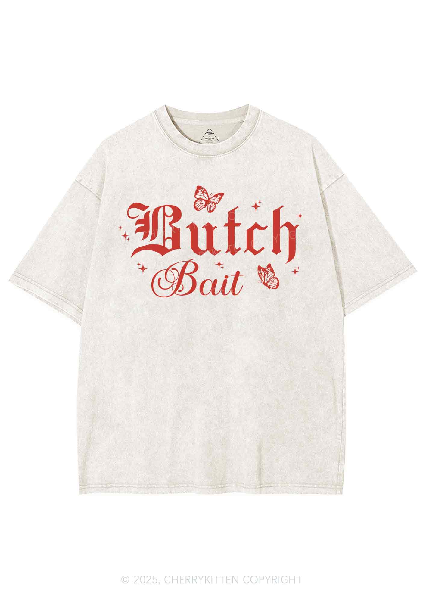 Butch Bait Pride Y2K Shirts Washed Tee Cherrykitten