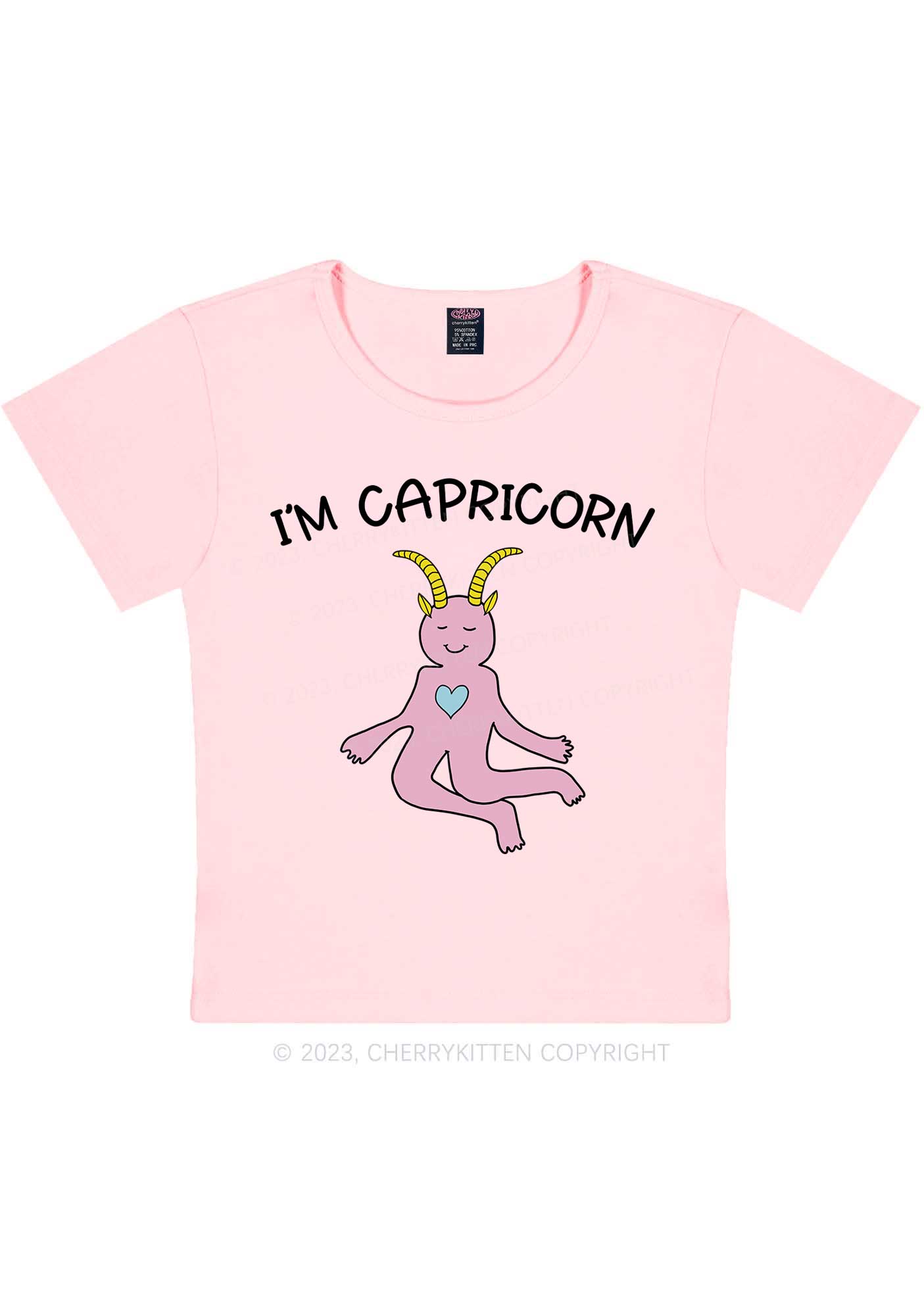 I'm Capricorn Y2K Baby Tee Cherrykitten