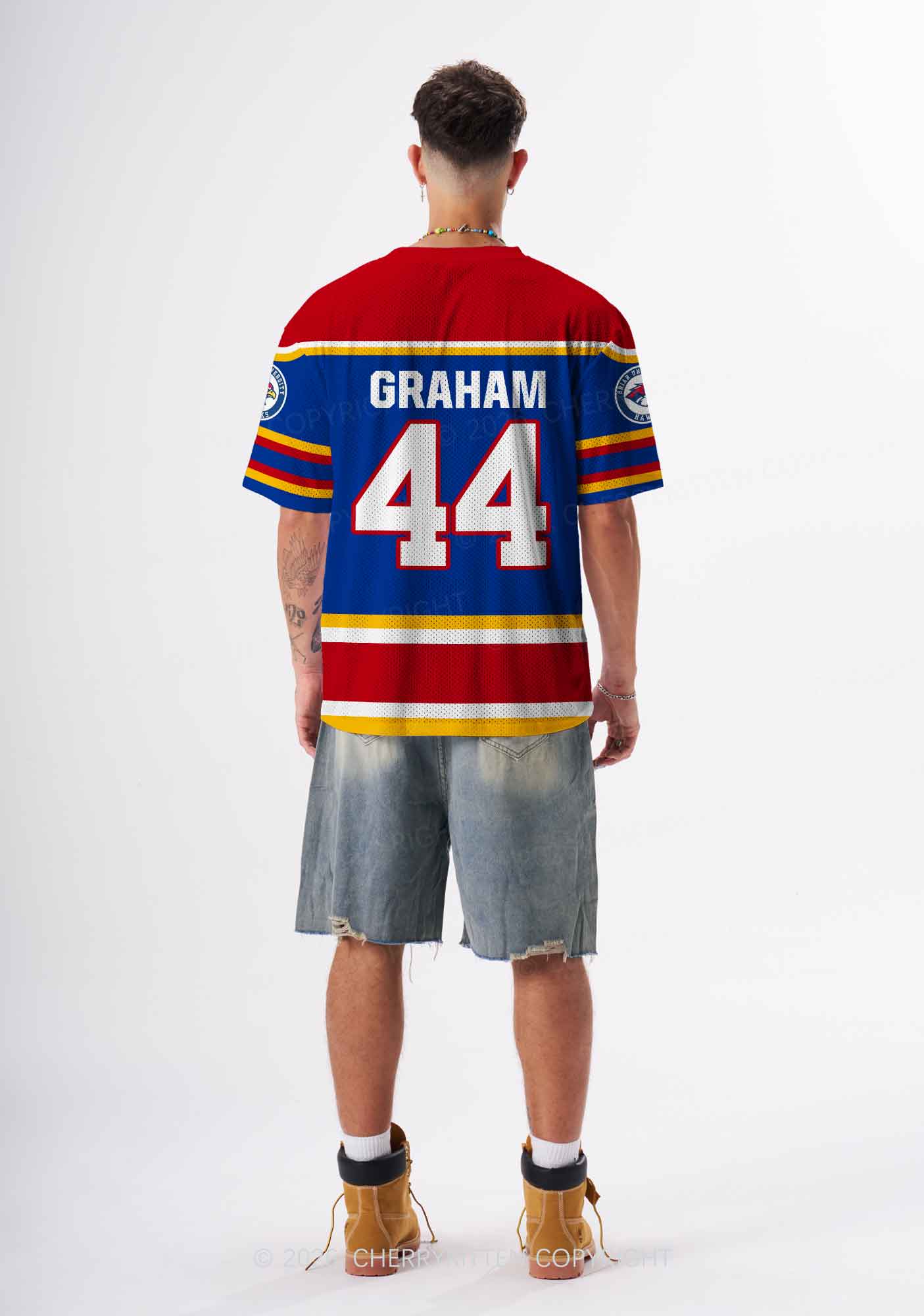 I Love Four Hockey Boys GG Y2K Sport Jersey Shirts Cherrykitten