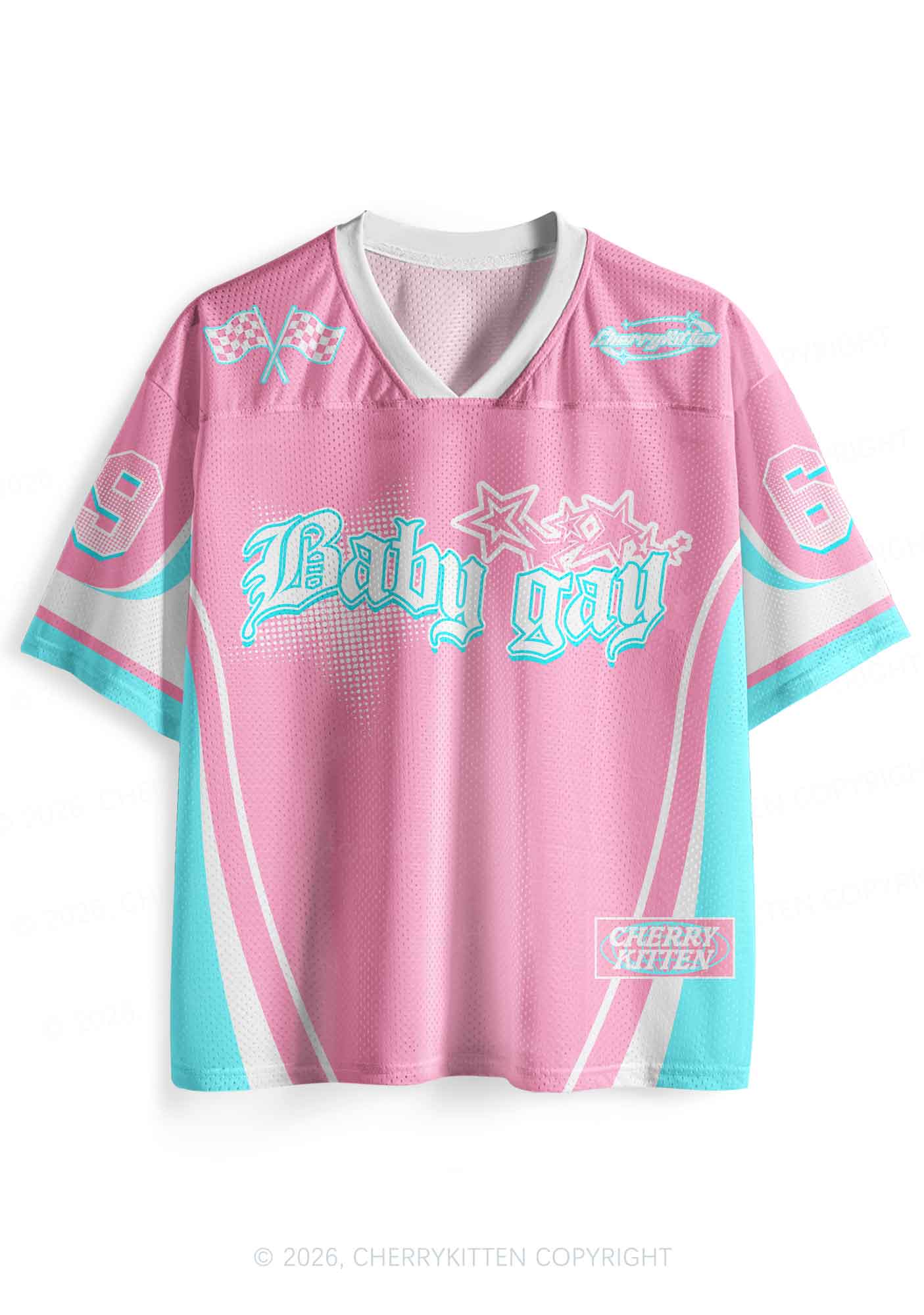 Baby Gay Pride Y2K Sport Jersey Shirts Cherrykitten