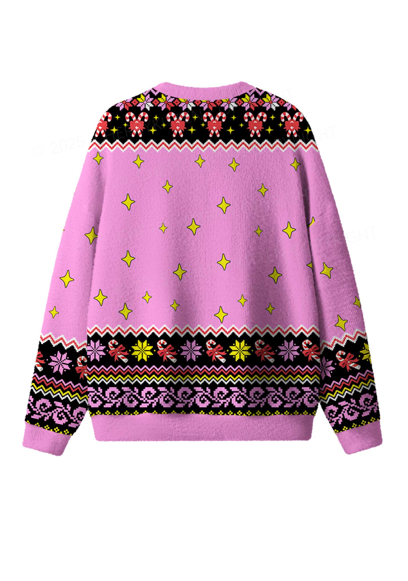 Lick Itself Y2K Christmas Knit Sweatshirt Cherrykitten