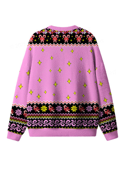 Lick Itself Y2K Christmas Knit Sweatshirt Cherrykitten