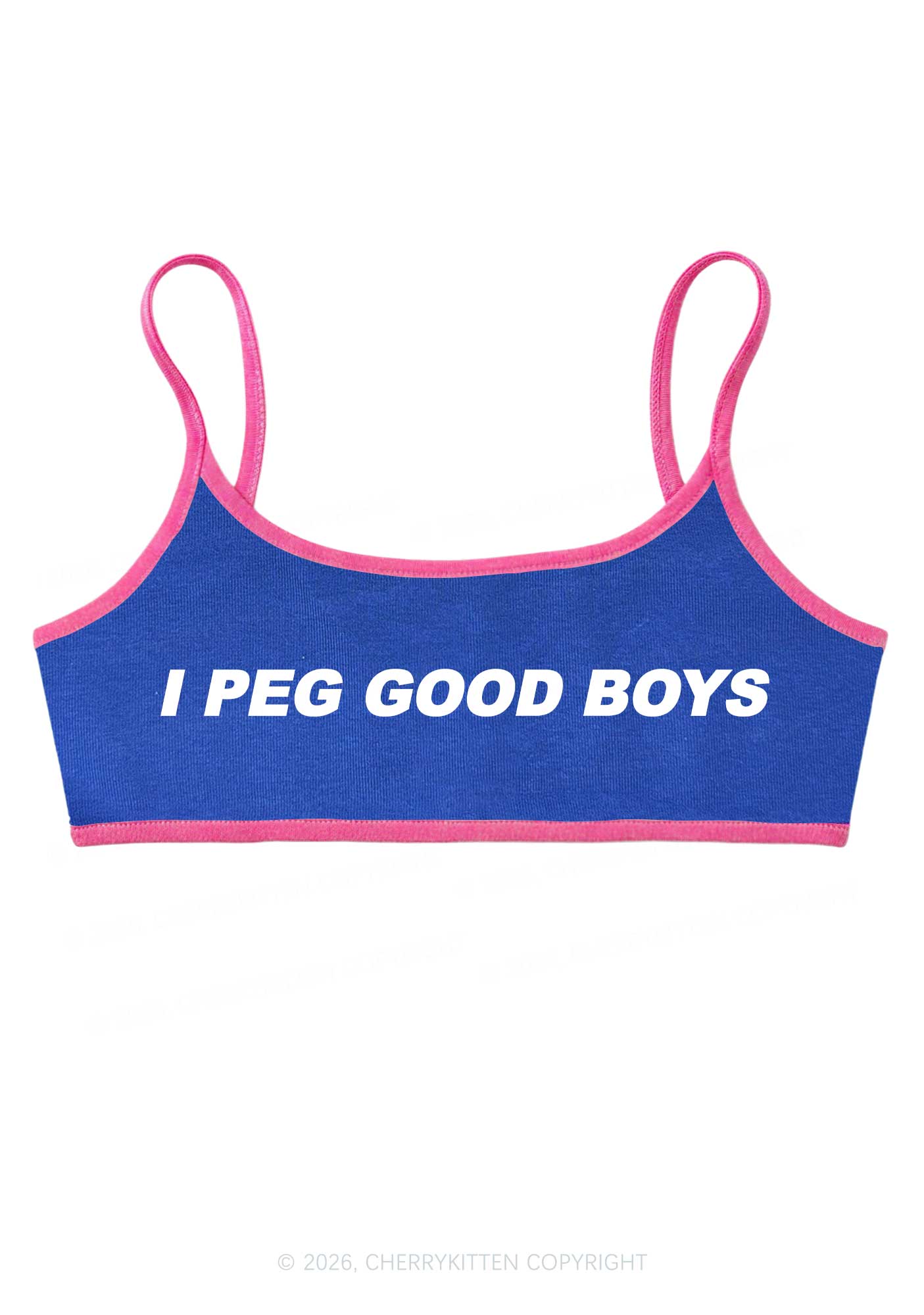 I Peg Good Boys Y2K Super Crop Cami Cherrykitten