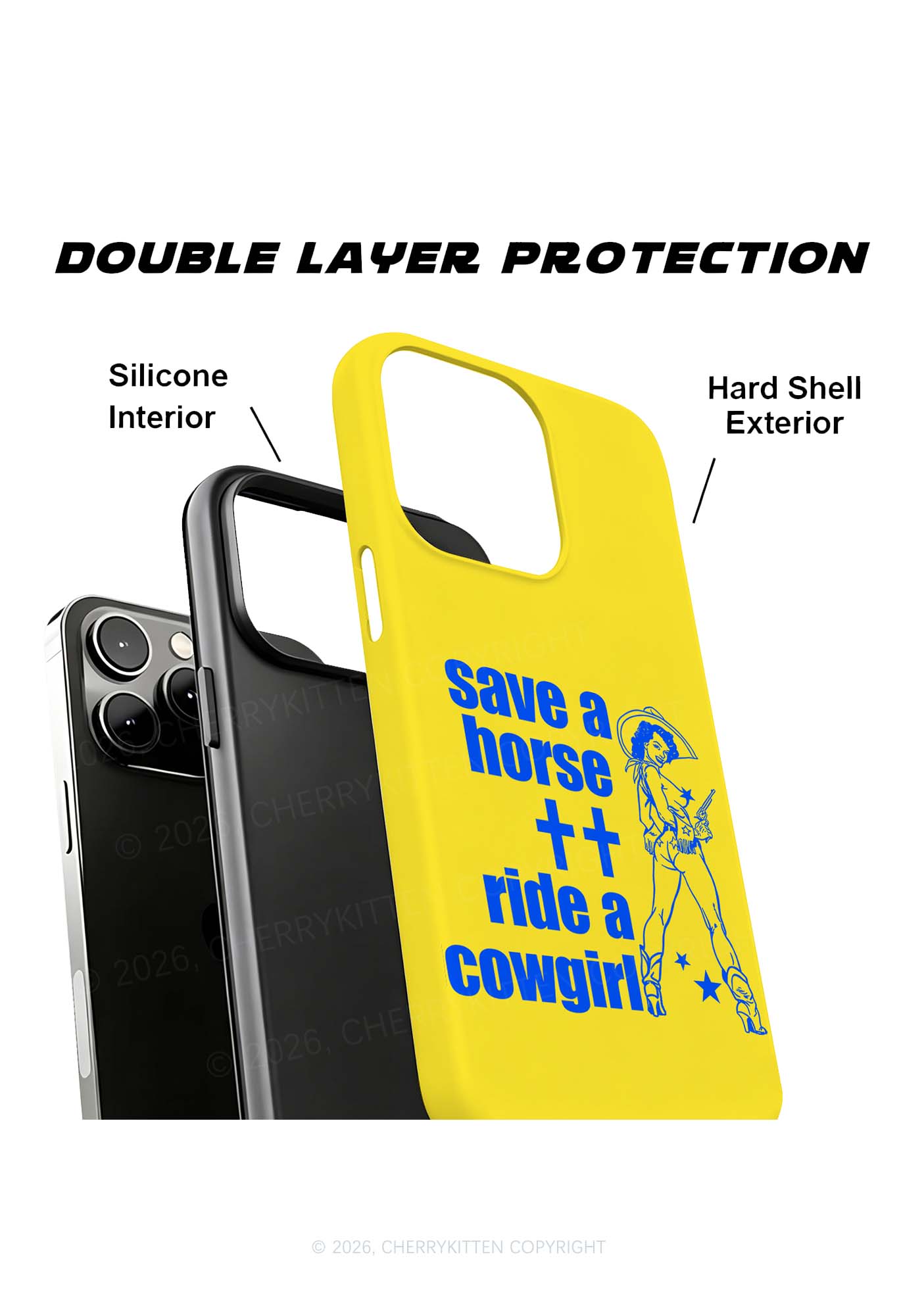 Save Horse Ride Cowgirl Pride Y2K Phone Case Cherrykitten