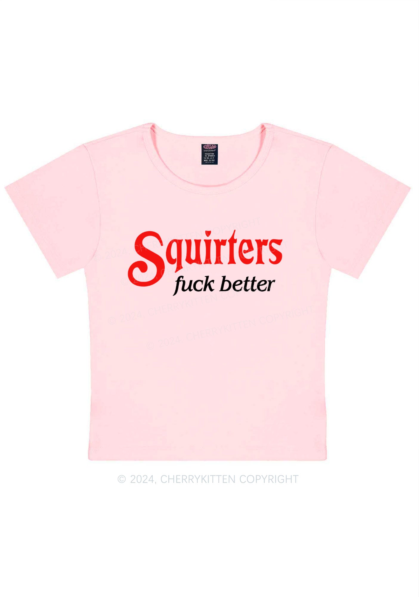 Squirters Fxxk Better Y2K Baby Tee Cherrykitten