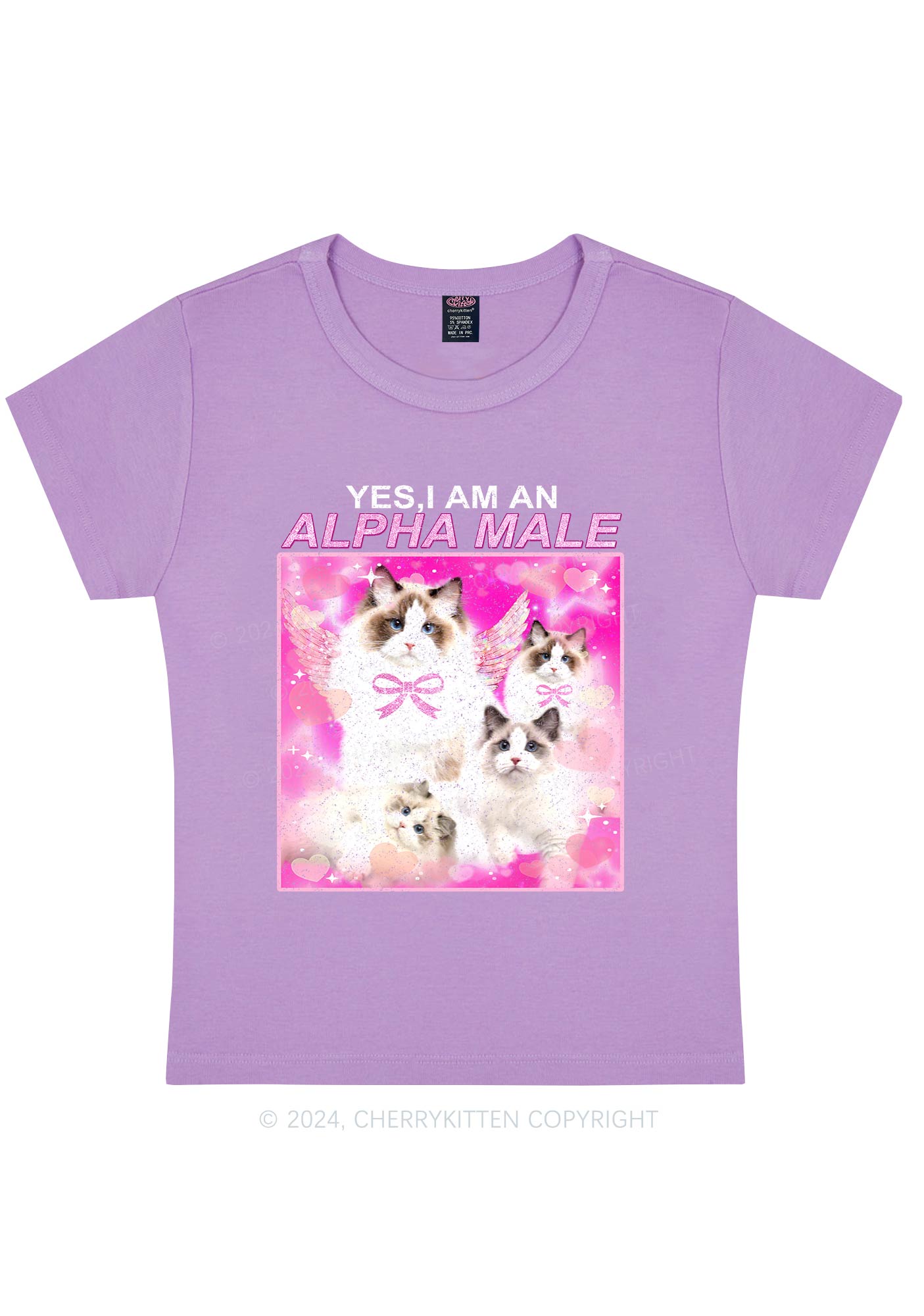 Alpha Male Y2K Baby Tee Cherrykitten