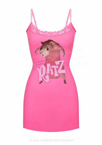 Pink Ratz Y2K Lace Slip Dress Cherrykitten