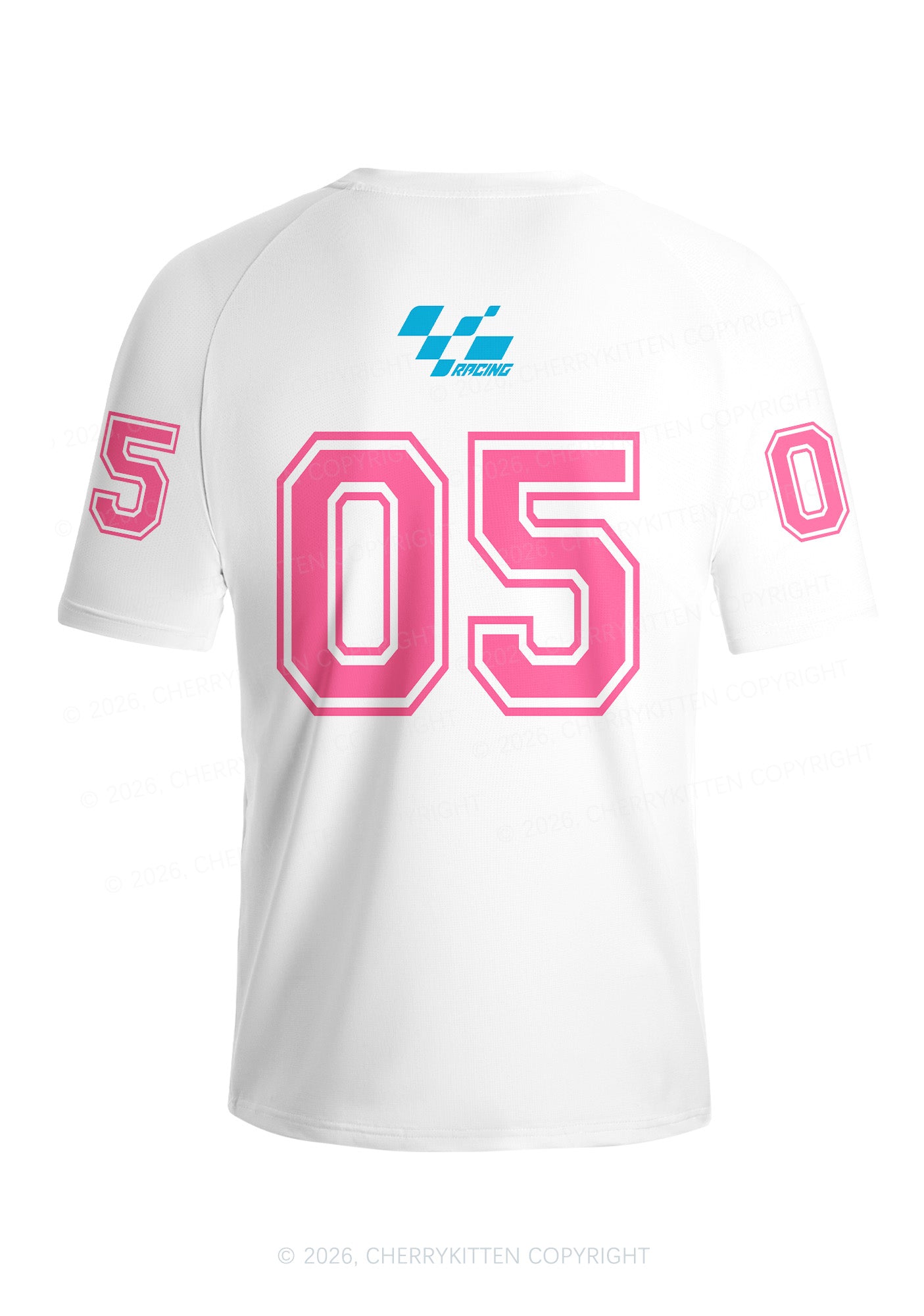 Pink BDSM Y2K Football Jersey Shirts Cherrykitten