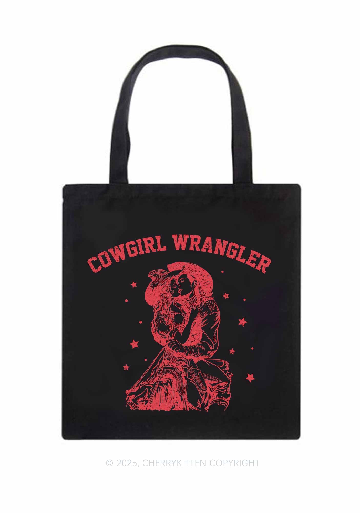 Cowgirl Wrangler Pride Y2K Canvas Tote Bag Cherrykitten