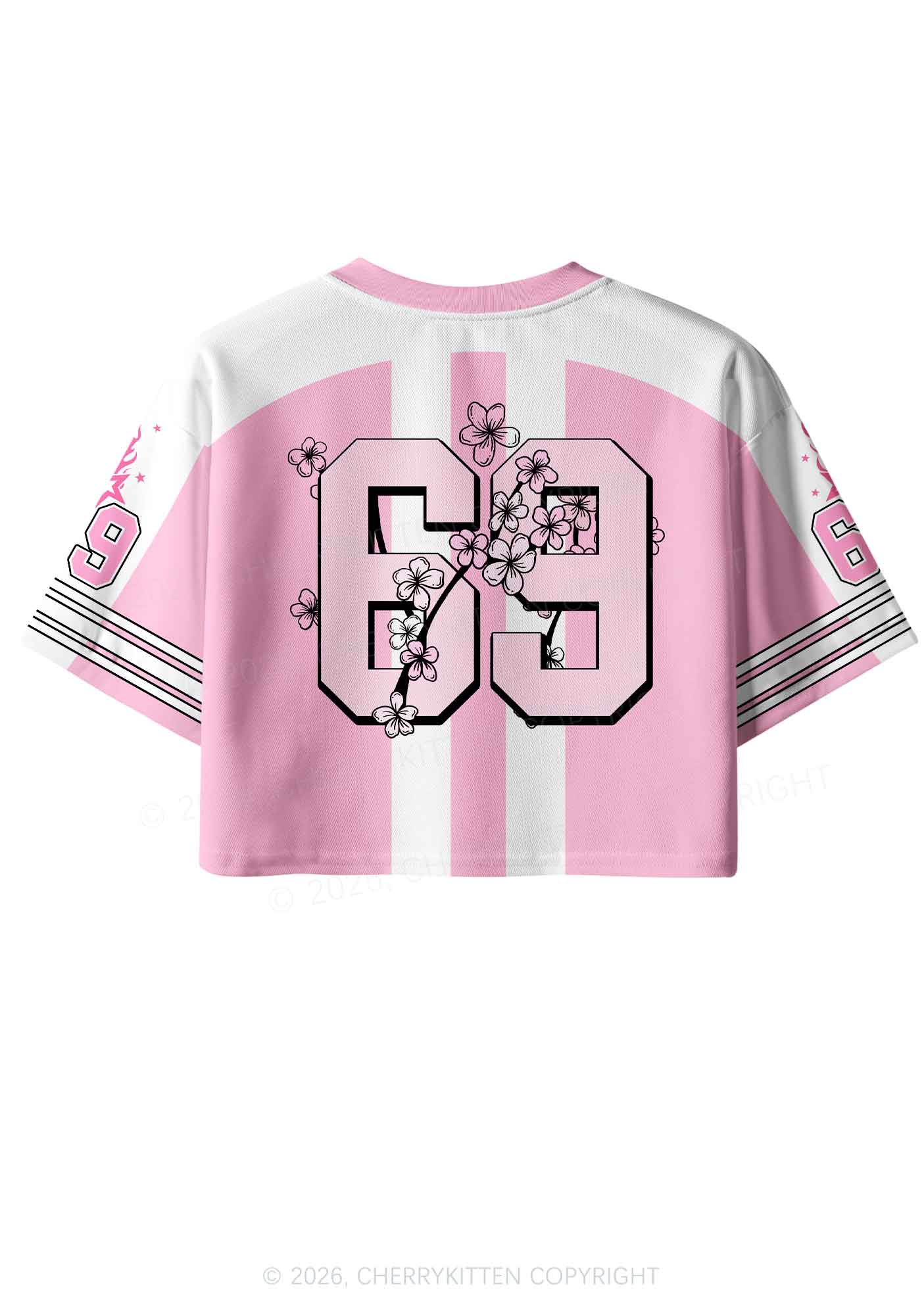Sakura Alpha Male Unicorn Pride Y2K Crop Sport Jersey Shirts Cherrykitten