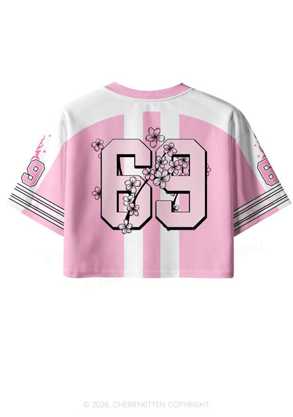 Sakura Alpha Male Unicorn Pride Y2K Crop Sport Jersey Shirts Cherrykitten