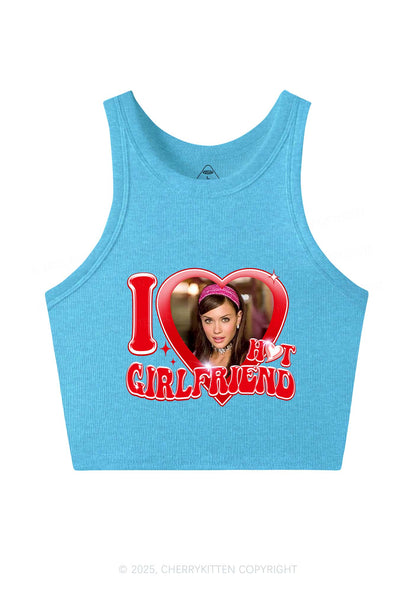 Custom I Love My Hot Girlfriend Y2K Crop Tank Top Cherrykitten