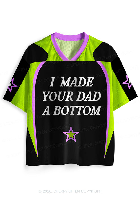 I Made Your Dad A Bottom Pride Y2K Sport Jersey Shirts Cherrykitten