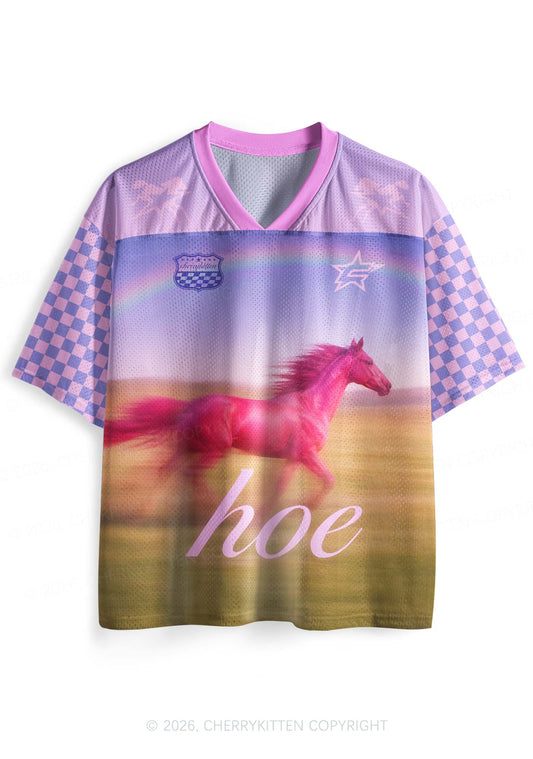 Red Horse Hoe Y2K Sport Jersey Shirts Cherrykitten