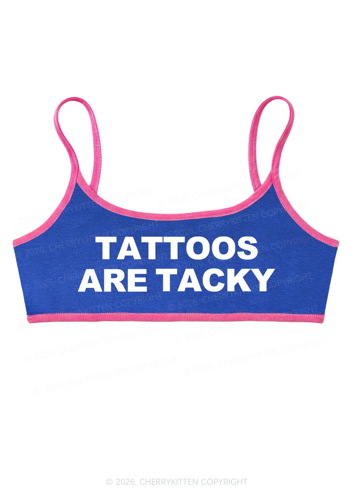 Tattoos Are Tacky Y2K Super Crop Cami Cherrykitten