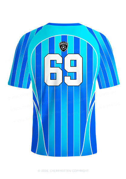 Blue Gods Favorite Fag Pride Y2K Football Jersey Shirts Cherrykitten