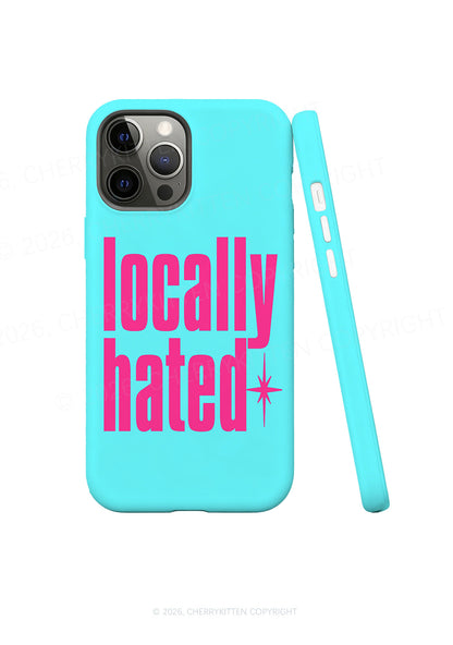 Locally Hated On Blue Y2K Phone Case Cherrykitten