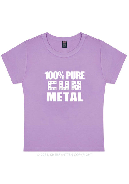 Curvy Pure Metal Y2K Baby Tee Cherrykitten