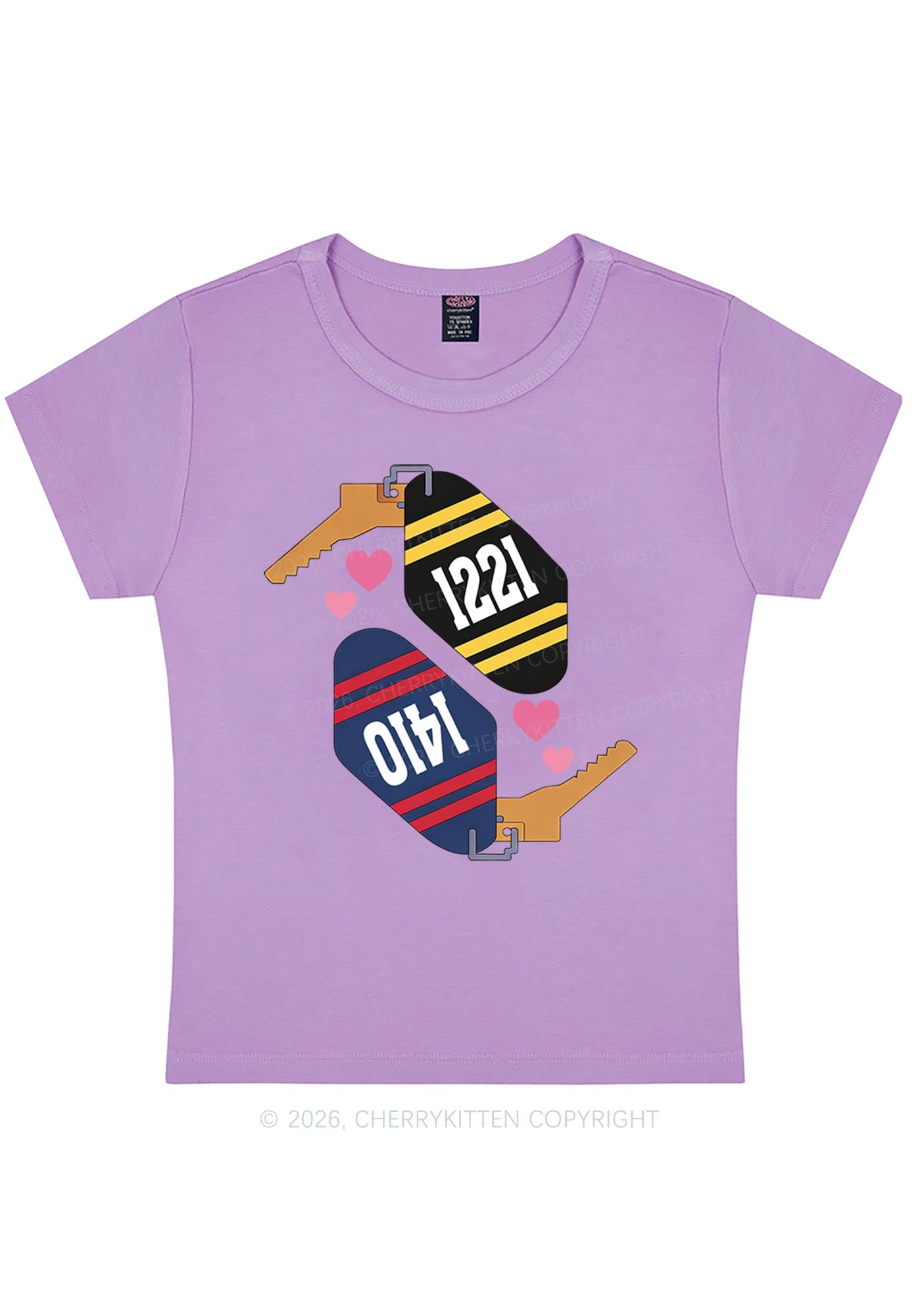 Retro Key Tag HR Y2K Baby Tee Cherrykitten