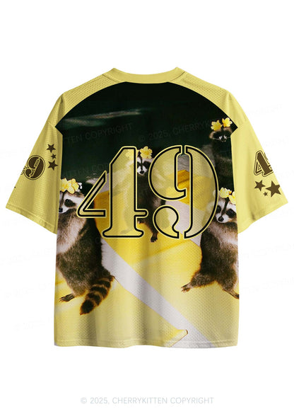 Custom Yoga Raccoon Y2K Sport Jersey Shirts Cherrykitten