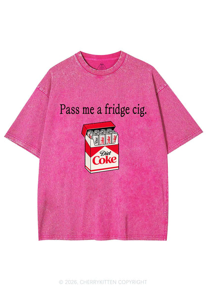 Pass Me Fridge Cig Y2K Shirts Washed Tee Cherrykitten