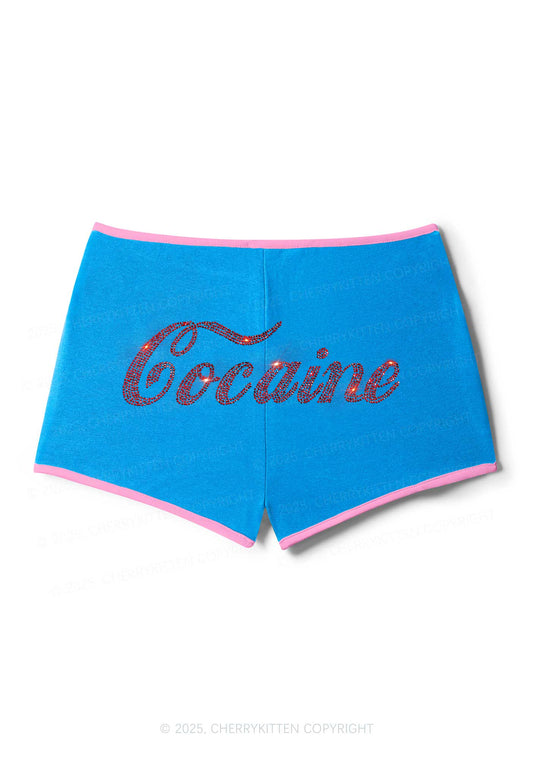 Rhinestone Special Cola Y2K Booty Shorts Cherrykitten