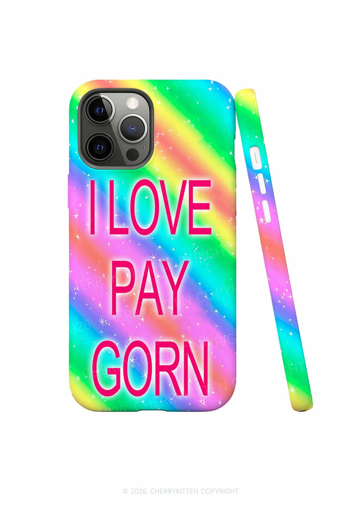 I Love Pay Gorn Y2K Phone Case Cherrykitten