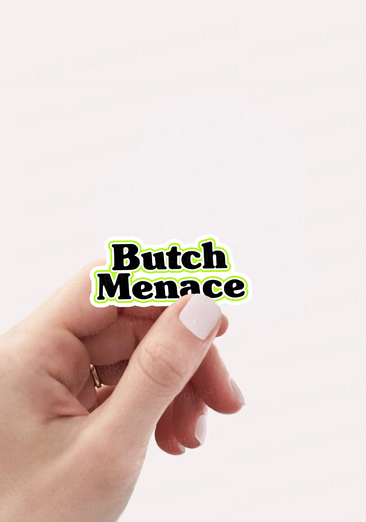 Butch Menace Pride 1pc Y2K Sticker Cherrykitten