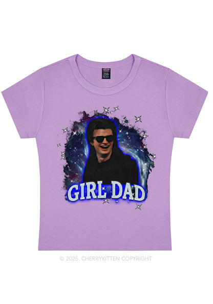 Girl Dad Starry Sky Y2K Baby Tee Cherrykitten