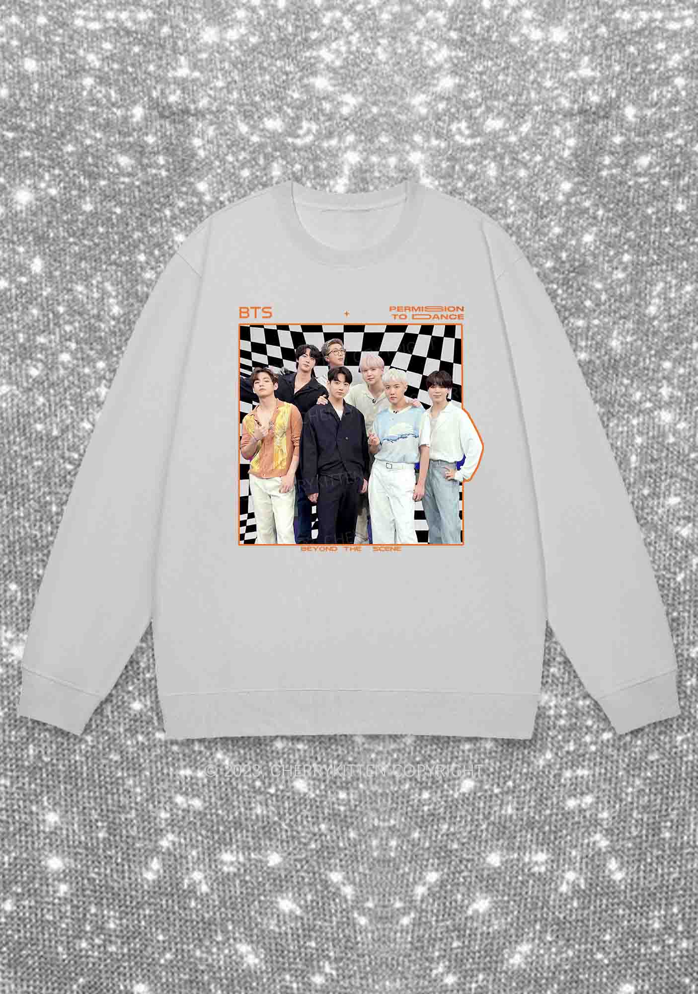Bangtan Permision To Dance Kpop Y2K Sweatshirt Cherrykitten