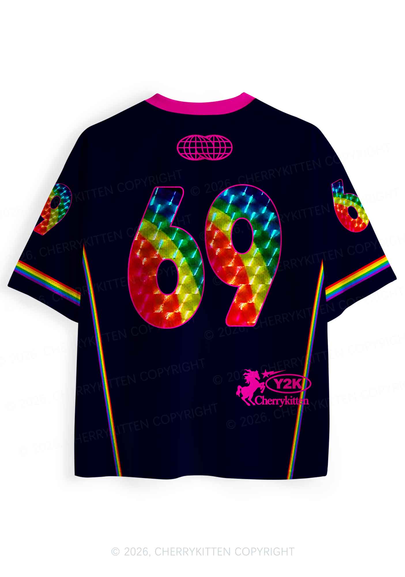 Princess Unicorn Rainbow Y2K Sport Jersey Shirts Cherrykitten